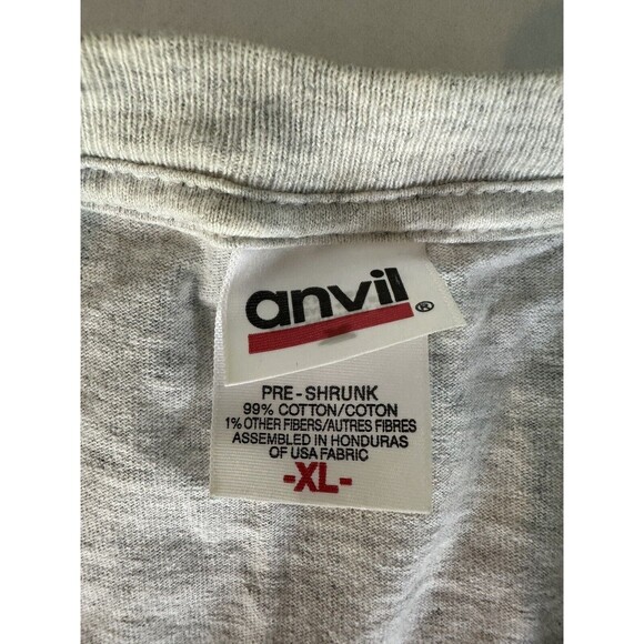 Vtg Y2K South Of The Border Mens Xl Pocket T-shirt Anvil Tag Grey Pedro Logo 90s - Picture 3 of 6